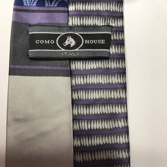 Come House %100 Silk Tie with Religious Theme - Picture 3 of 4